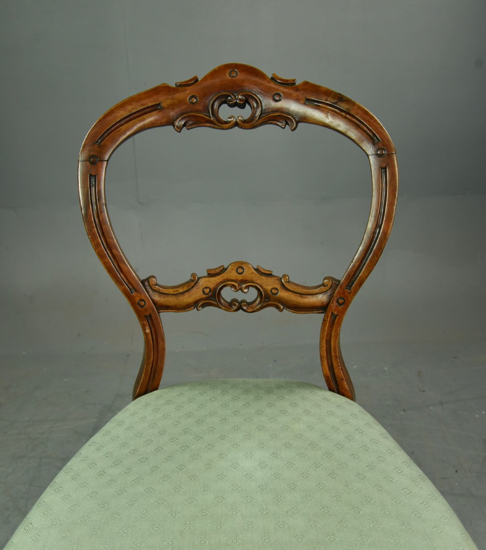 set of six Victorian dining chairs  View V