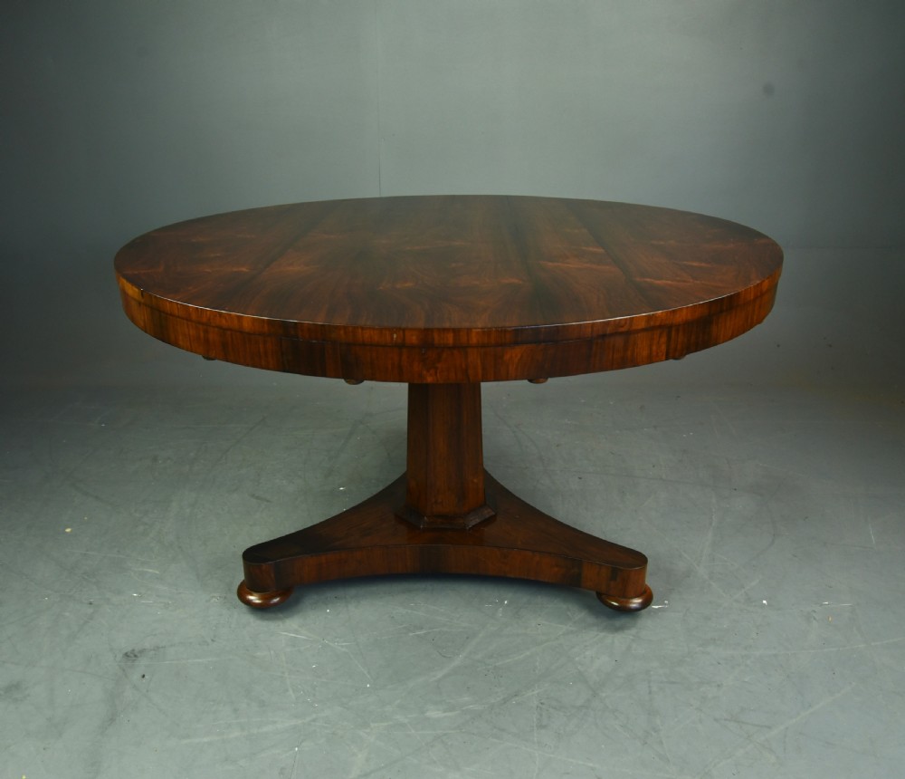 Regency rosewood centre dining table 