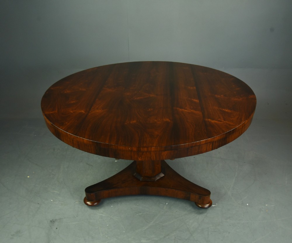 Regency rosewood centre dining table  View II