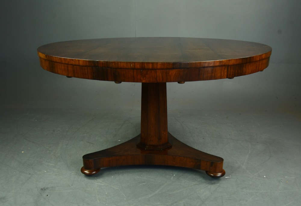 Regency rosewood centre dining table  View III