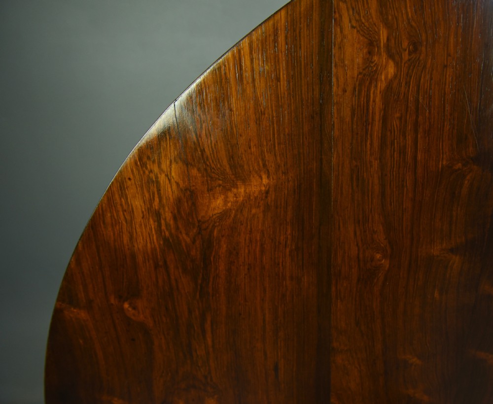 Regency rosewood centre dining table  View V