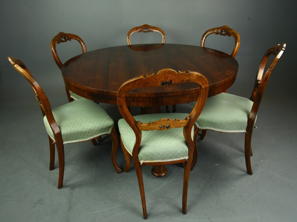 Regency rosewood centre dining table  View VI