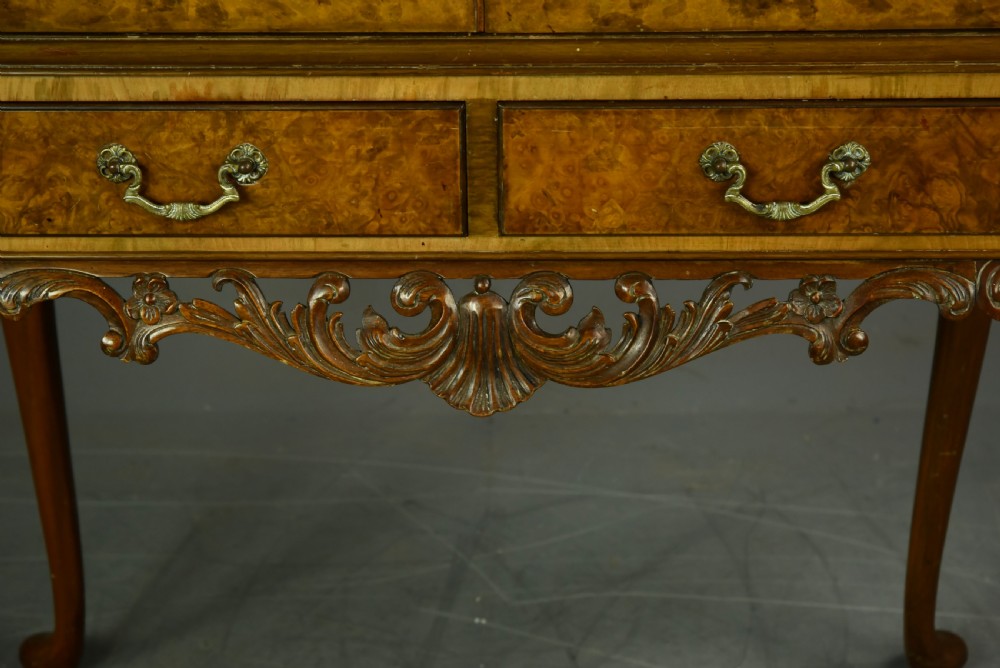Burr walnut cocktail cabinet  View V