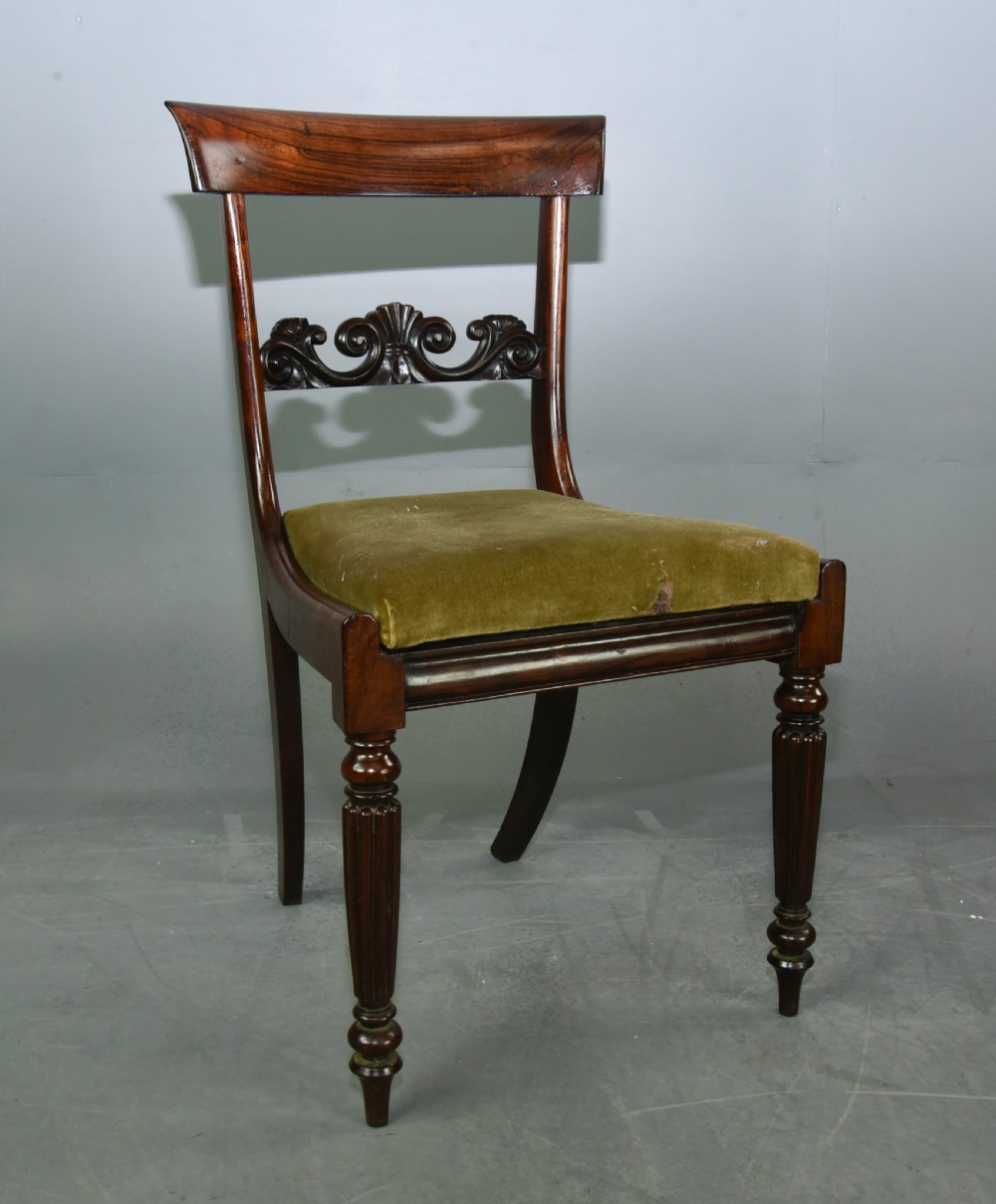 Set of eight Regency dining chairs  View II