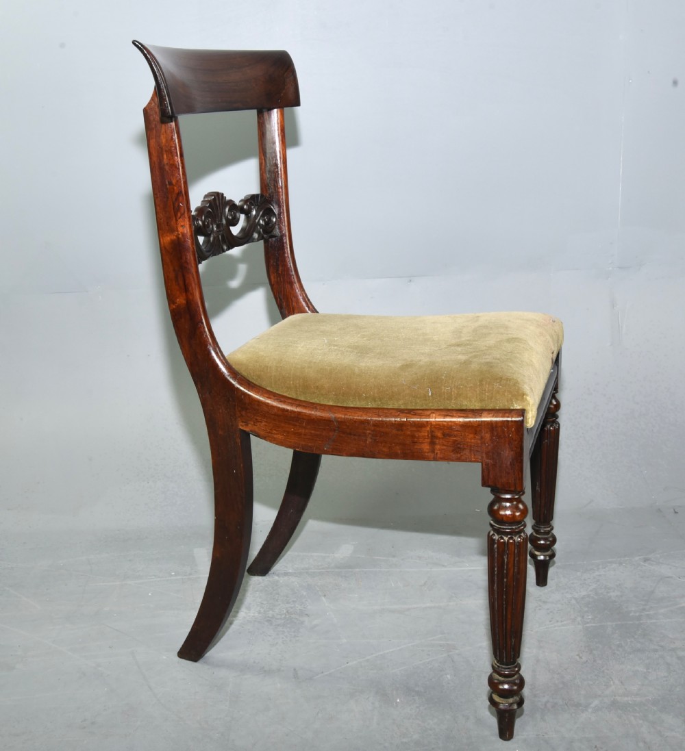 Set of eight Regency dining chairs  View III