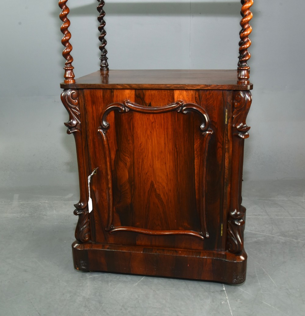 Victorian rosewood three tier whatnot  View IV