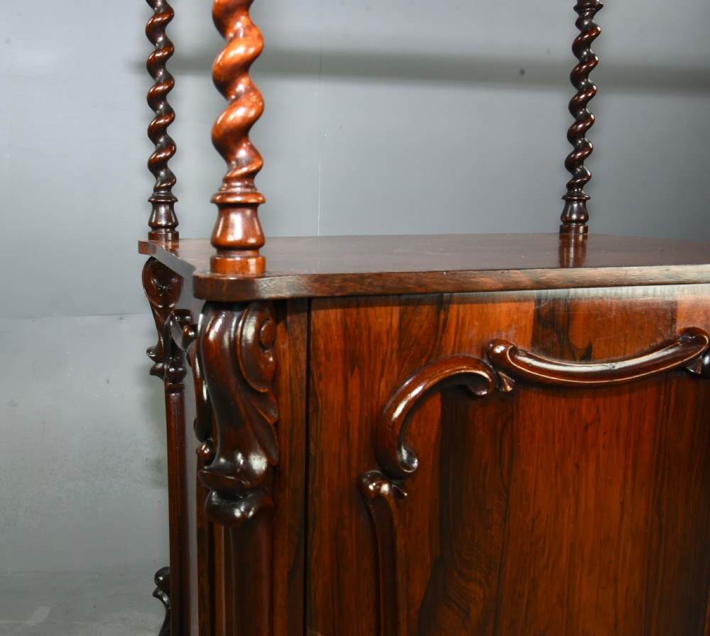 Victorian rosewood three tier whatnot  View VIII