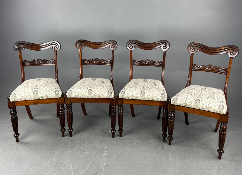 Set of four Rosewood dining chairs 