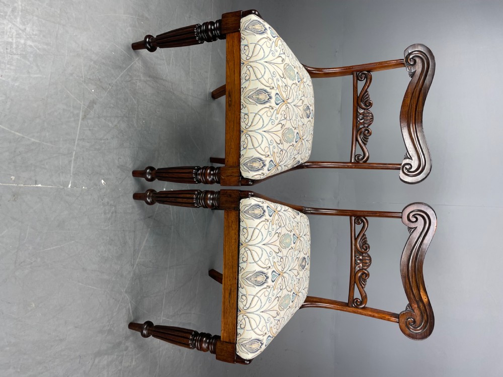 Set of four Rosewood dining chairs  View III