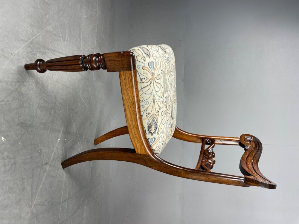 Set of four Rosewood dining chairs  View VI