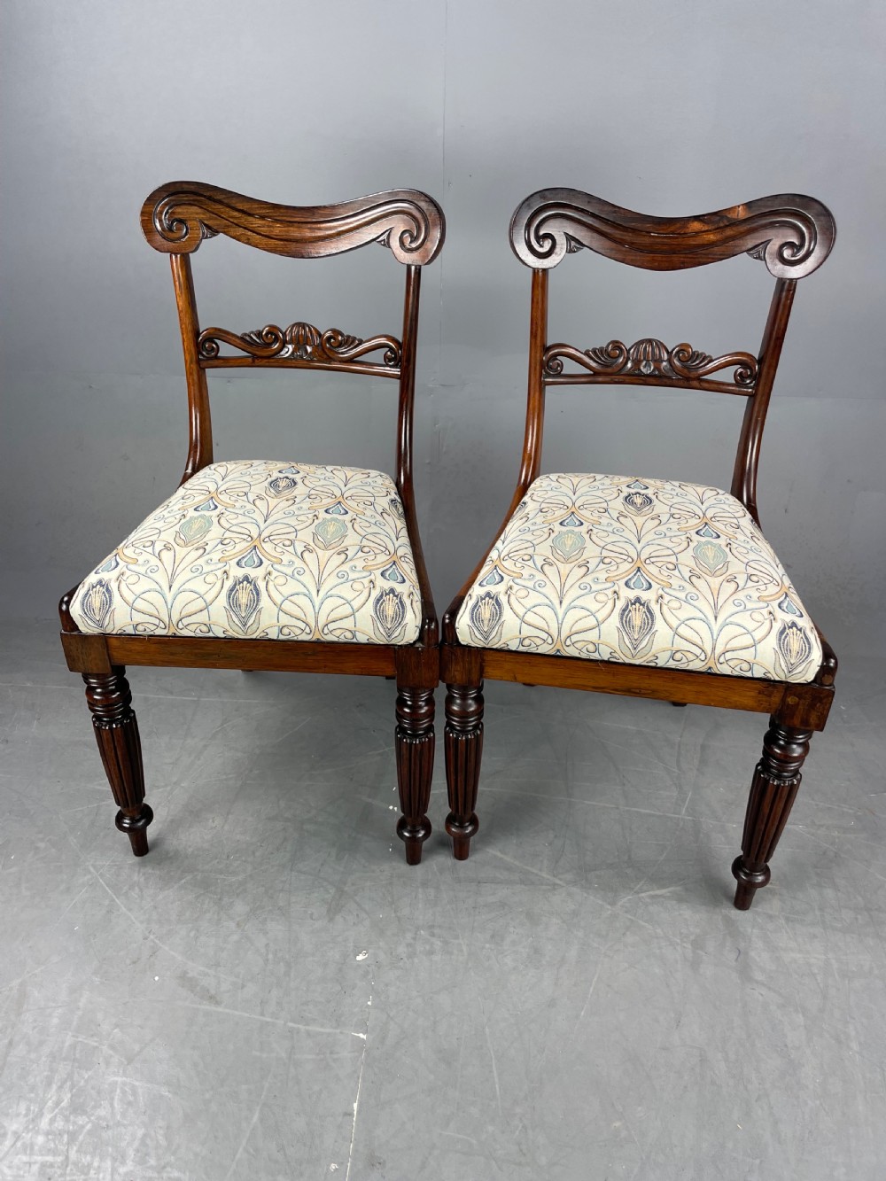 Set of four Rosewood dining chairs  View X