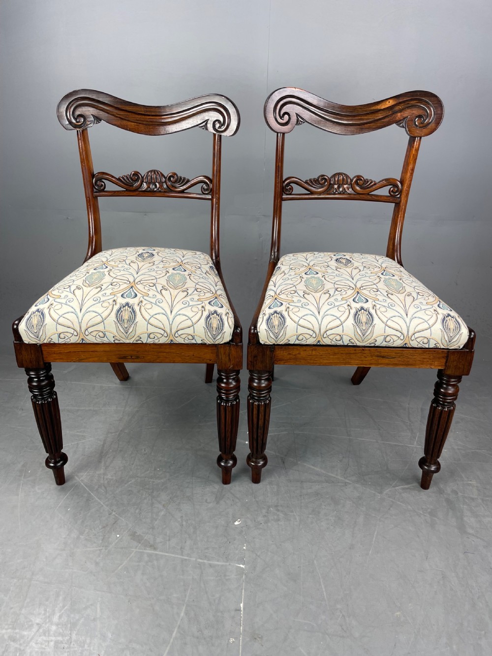 Set of four Rosewood dining chairs  View XI