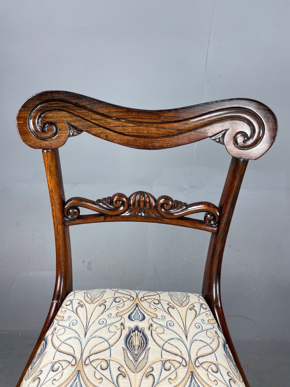 Set of four Rosewood dining chairs  View XII