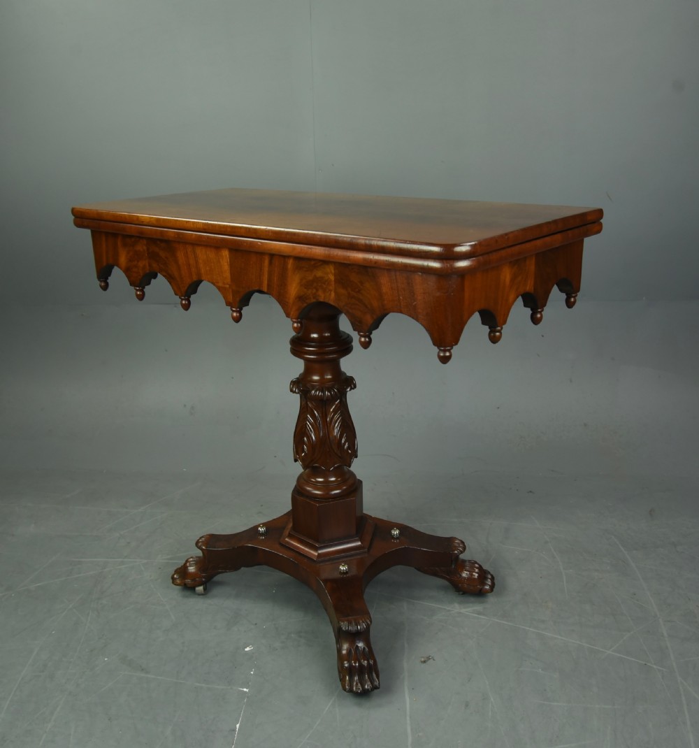 British colonial Padauk wood tea table  View II