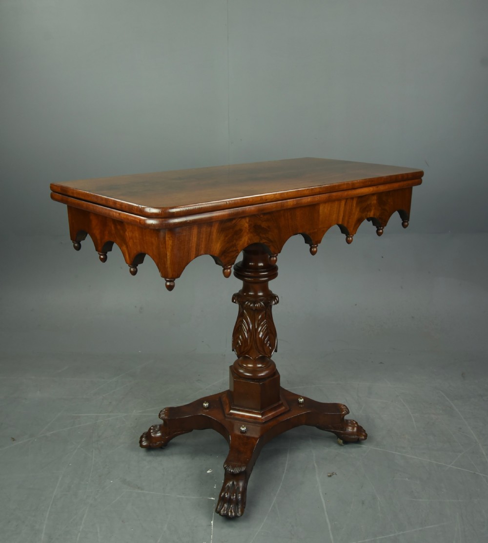 British colonial Padauk wood tea table  View III
