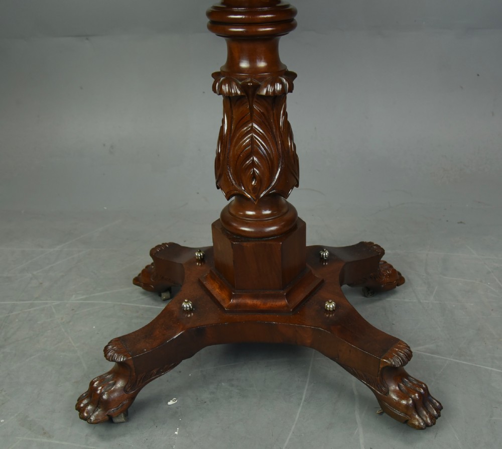 British colonial Padauk wood tea table  View V