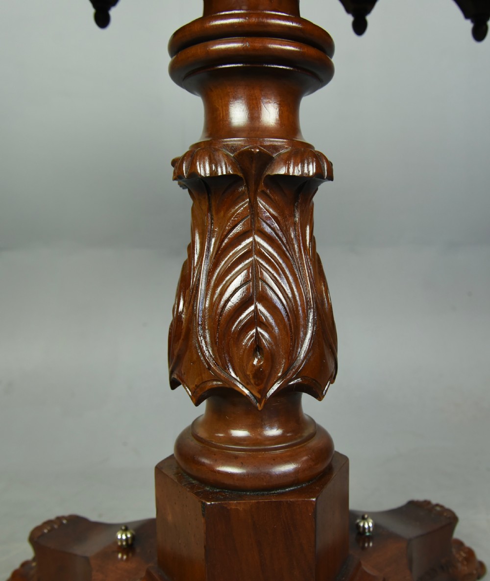 British colonial Padauk wood tea table  View VI