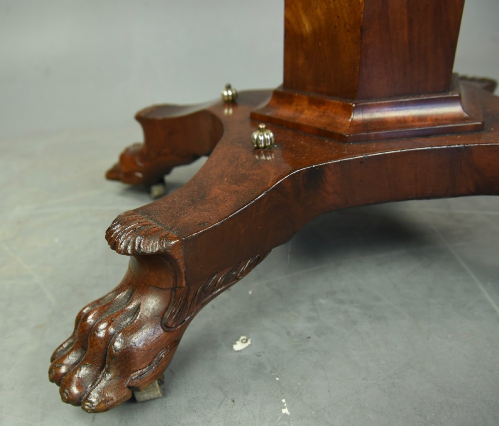 British colonial Padauk wood tea table  View VII