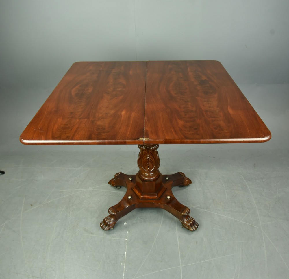 British colonial Padauk wood tea table  View IX