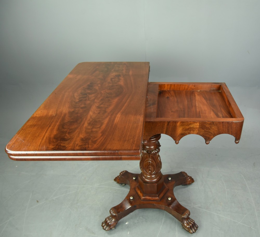 British colonial Padauk wood tea table  View XI