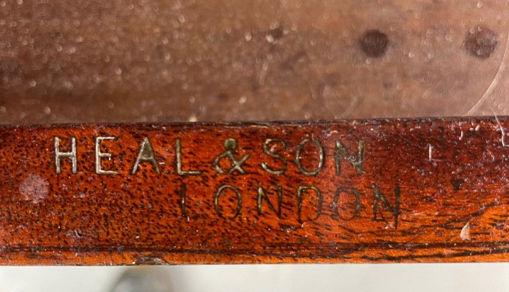 Victorian burr walnut pedestal dressing table by Heals & son London  View VIII