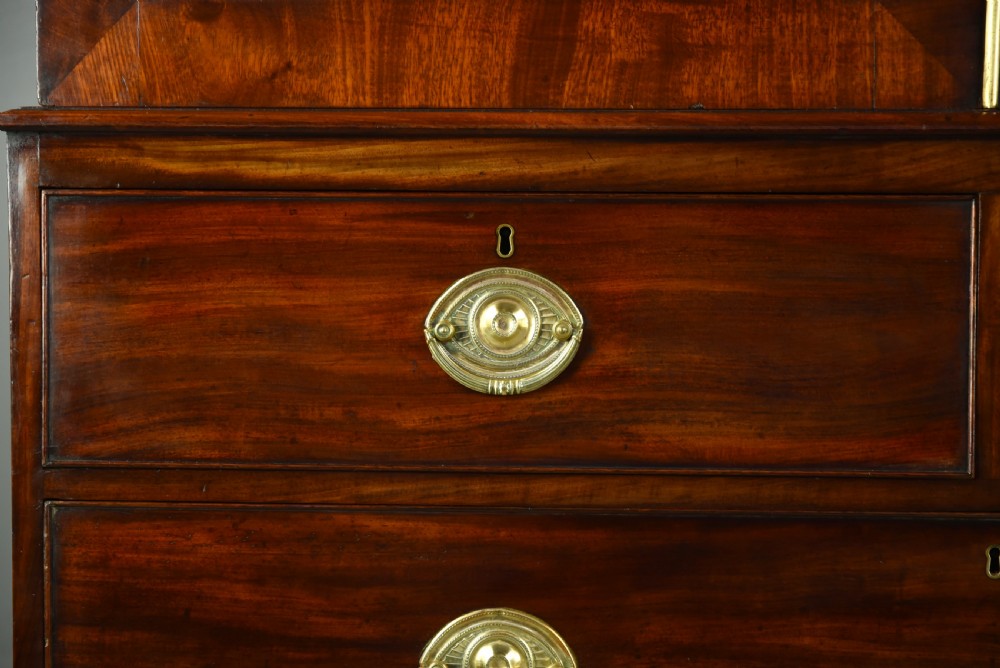 Georgian mahogany linen press  View VI