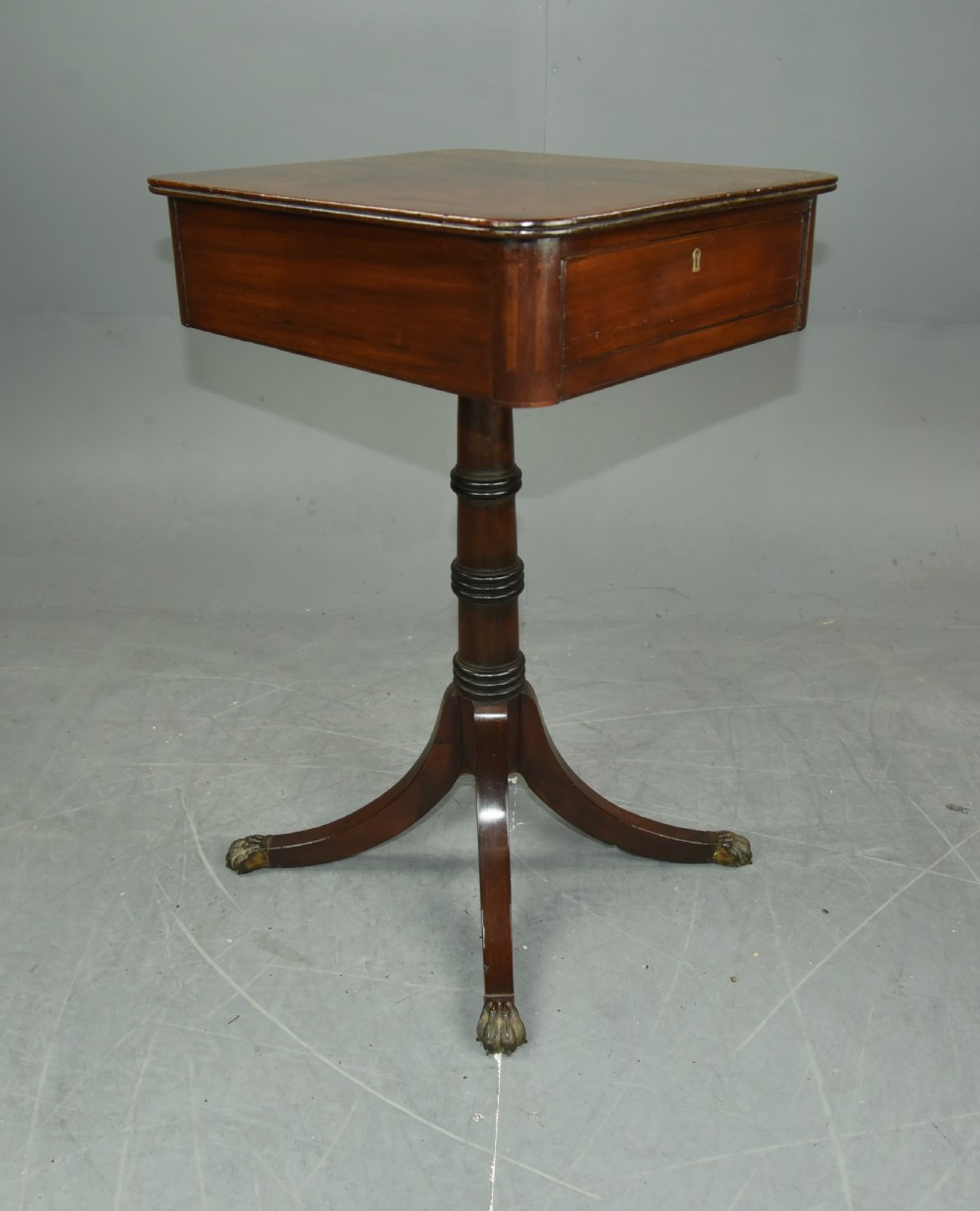 Regency mahogany lamp table View II