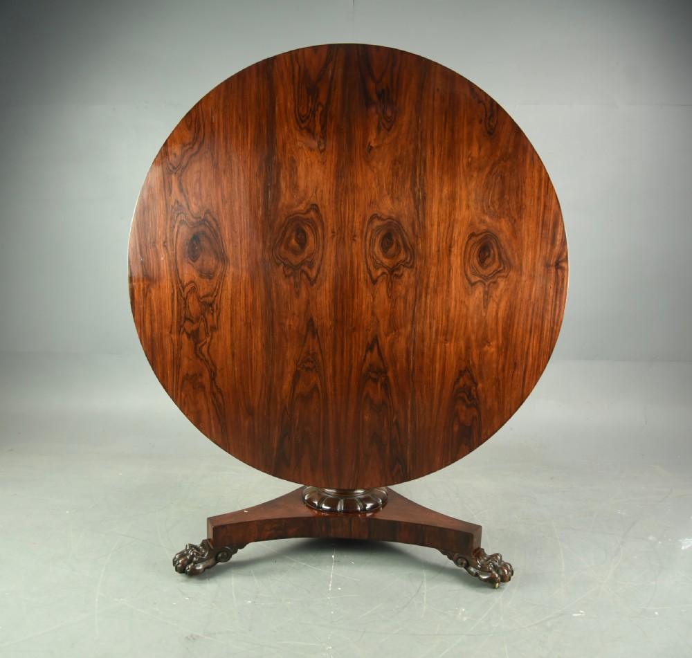 Antique Regency  Rosewood breakfast dining table  View II