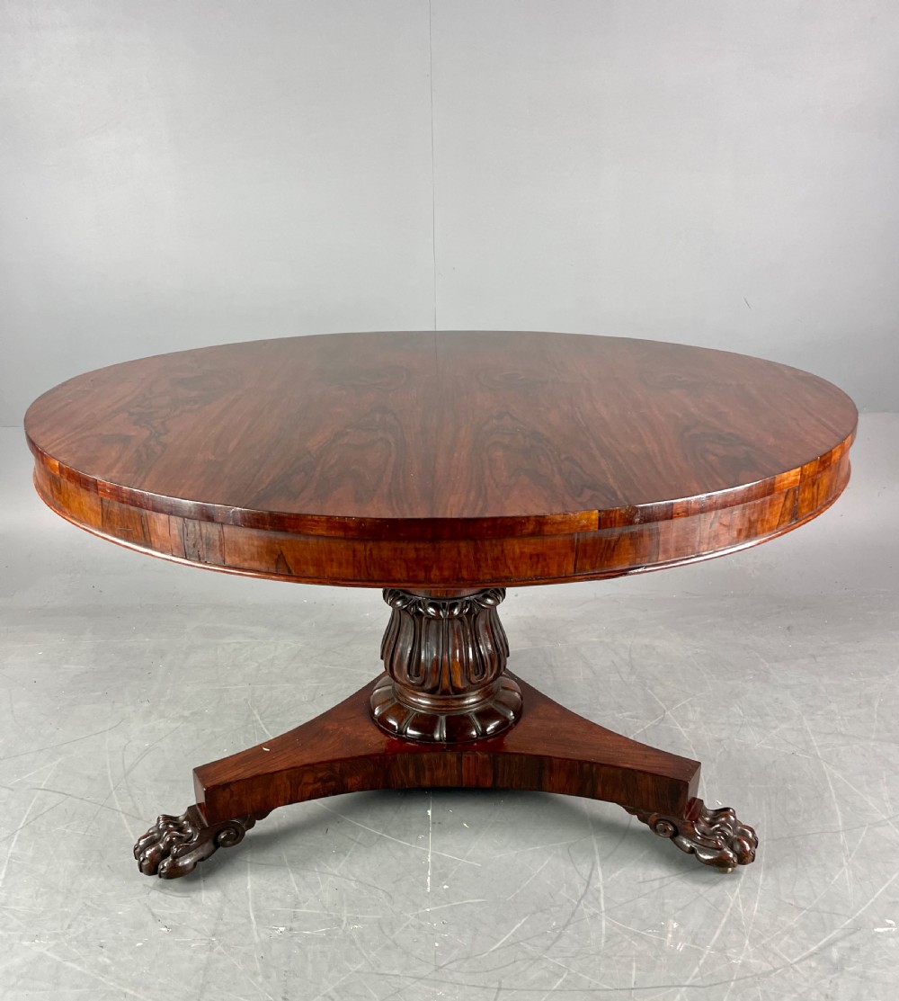 Antique Regency  Rosewood breakfast dining table  View III