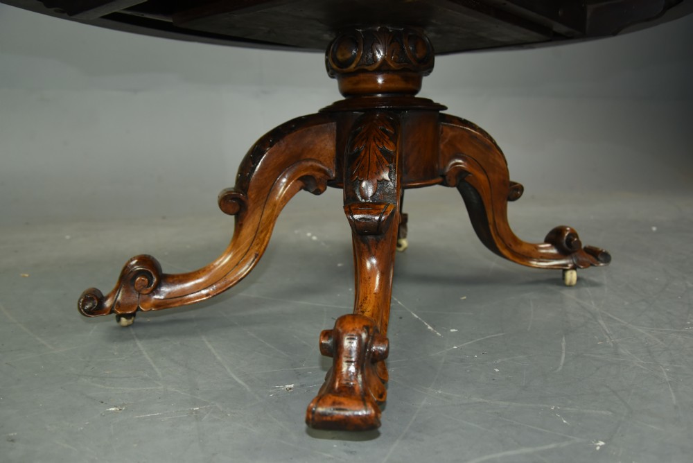 Victorian burr walnut inlaid coffee table  View VI