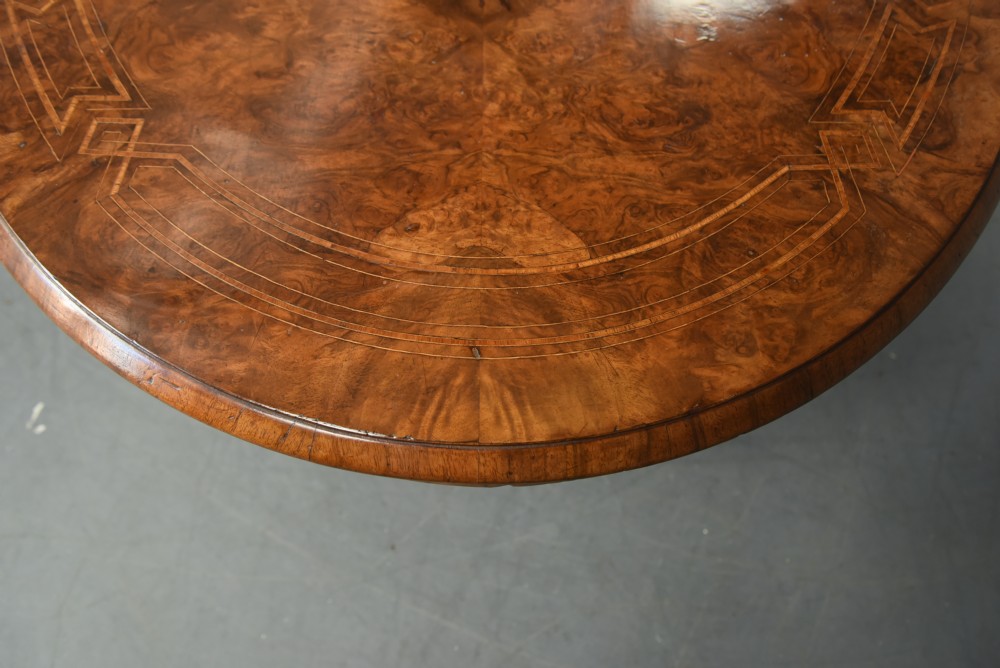 Large Victorian walnut coffee table  View V