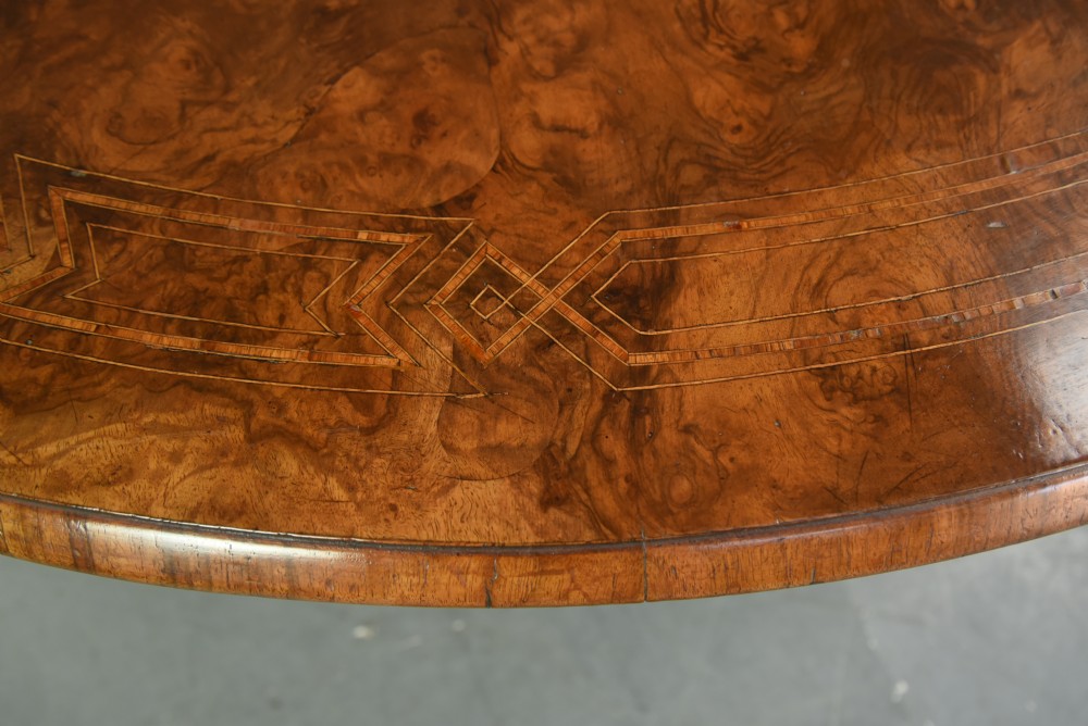 Large Victorian walnut coffee table  View VI