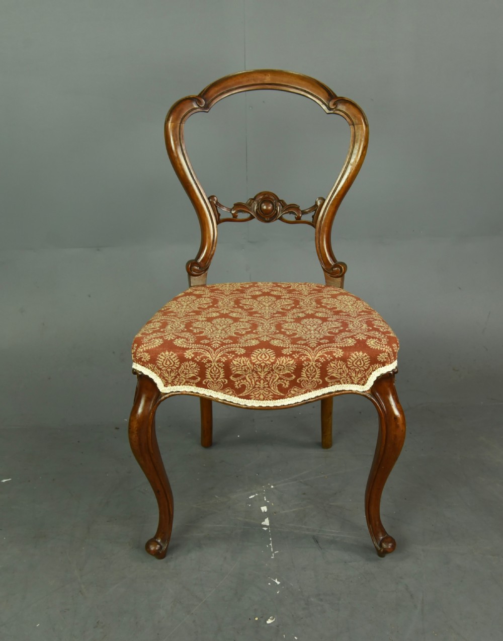 Set of four Victorian walnut dining chair H F Thomas Belfast  View II