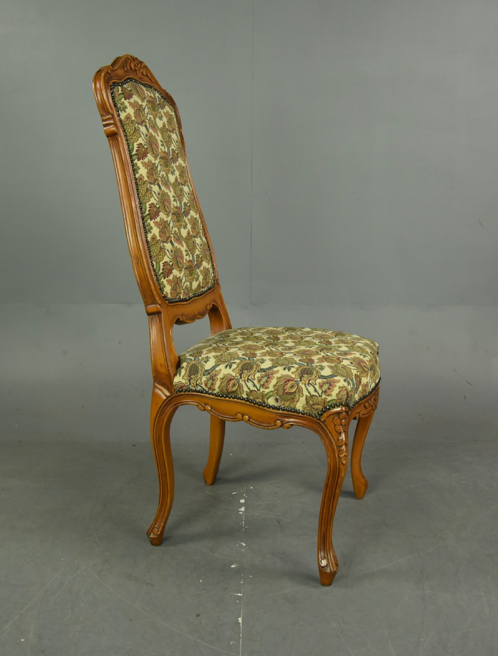 Set of eight French high back dining chairs  View III