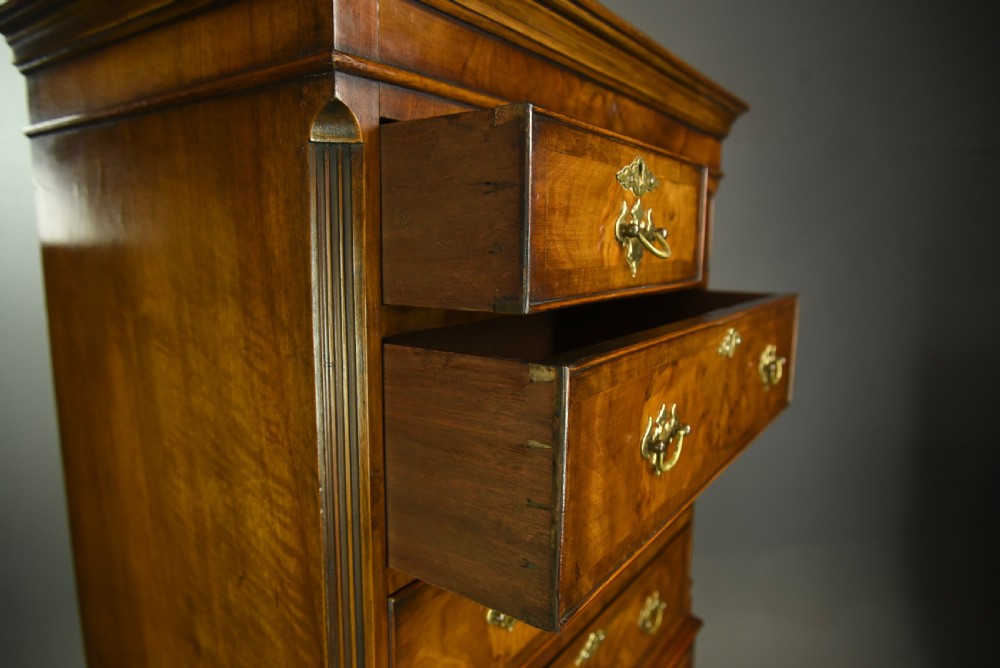 walnut tall boy chest on chest  View VII