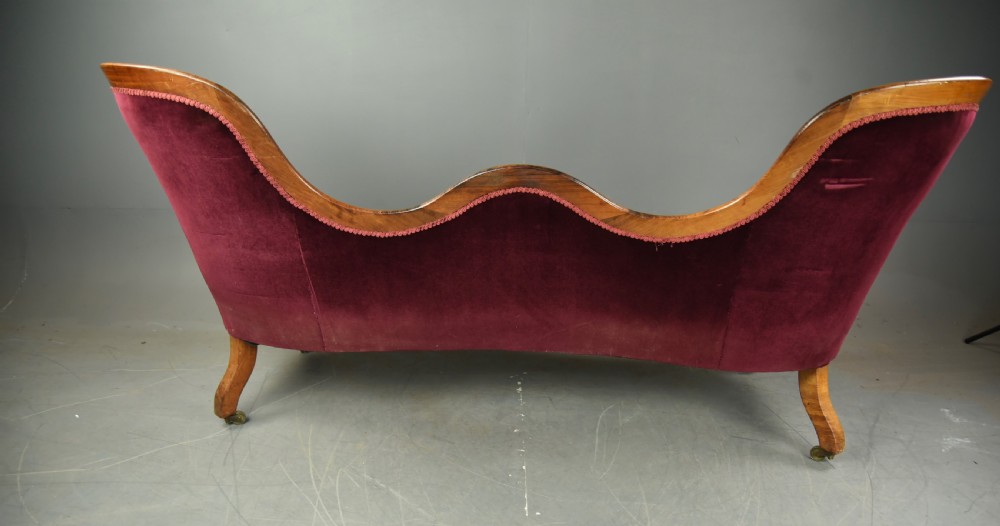 Victorian Rosewood double ended sofa settee  View V