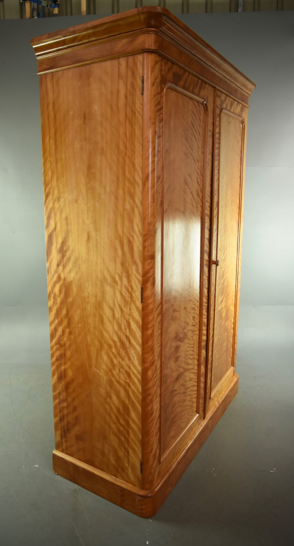 Victorian two door wardrobe in satinwood Heal & sons  View III