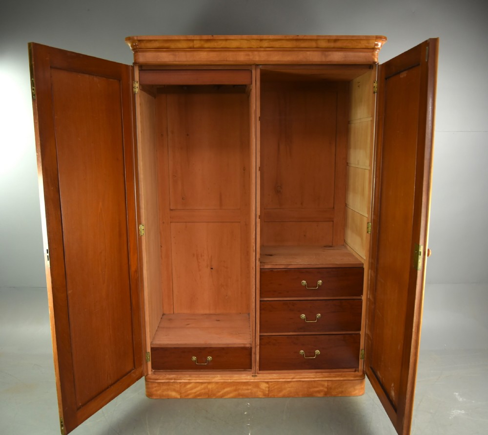 Victorian two door wardrobe in satinwood Heal & sons  View V