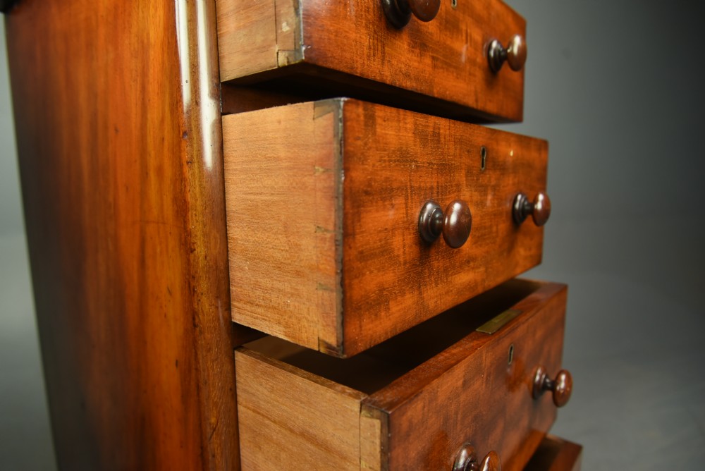 Pair of Victorian mahogany bedside chests of drawers  View VII