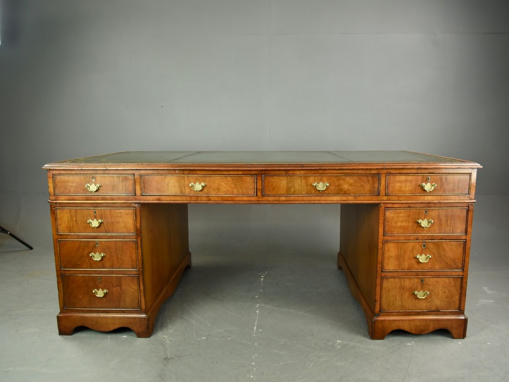 Victorian walnut partners desk 