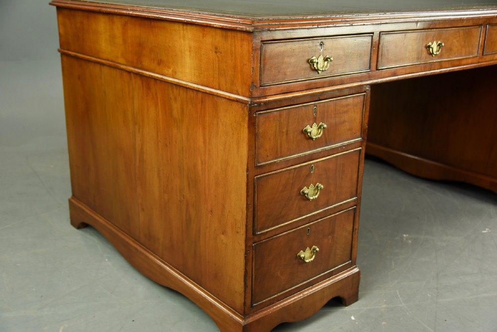 Victorian walnut partners desk  View VII
