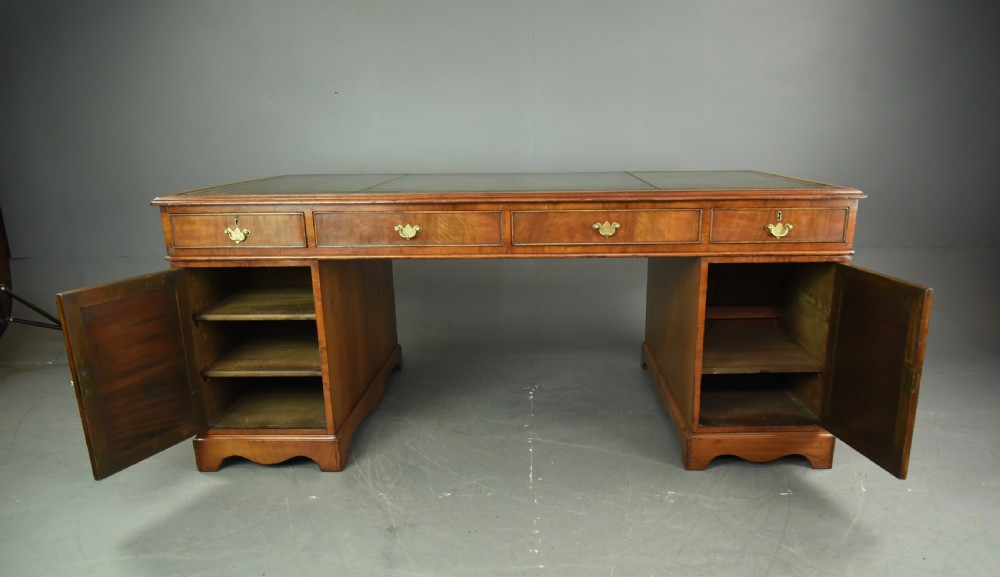 Victorian walnut partners desk  View IX