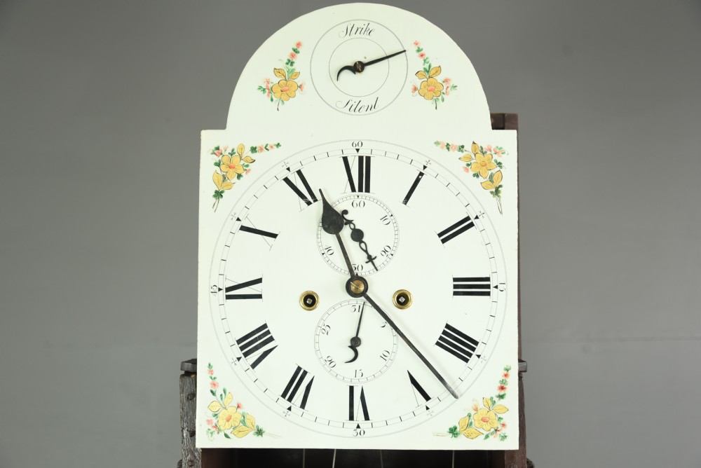 19th century antique mahogany grandfather clock long case clock View III