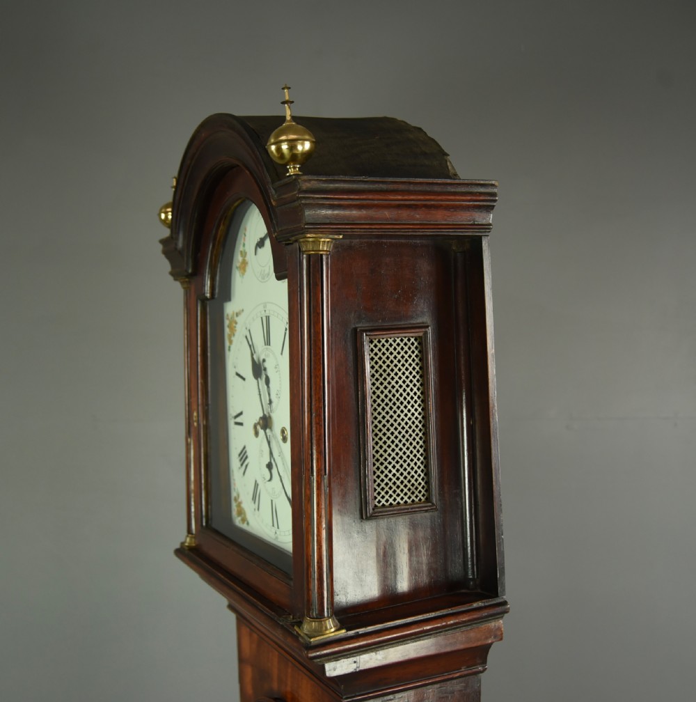 19th century antique mahogany grandfather clock long case clock View VII