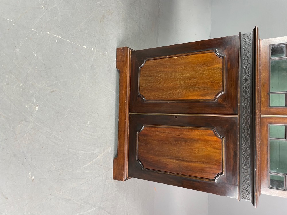 Edwardian Chippendale revival bookcase  View IV