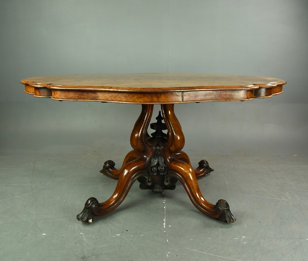 Antique Walnut centre table or dining table  View III