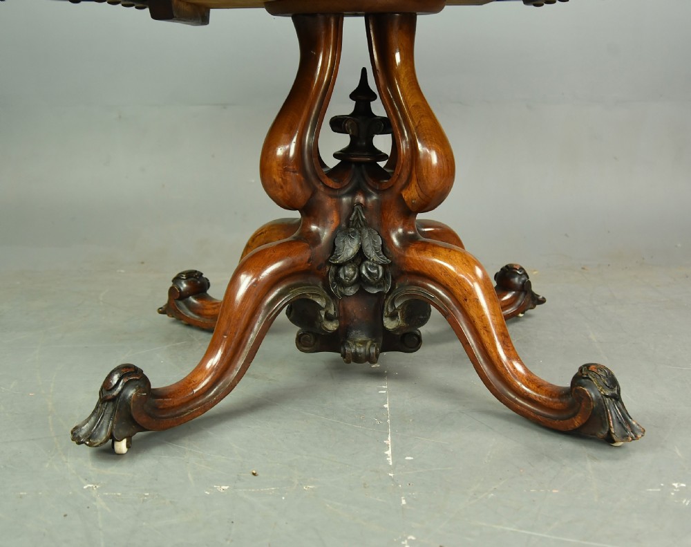 Antique Walnut centre table or dining table  View V