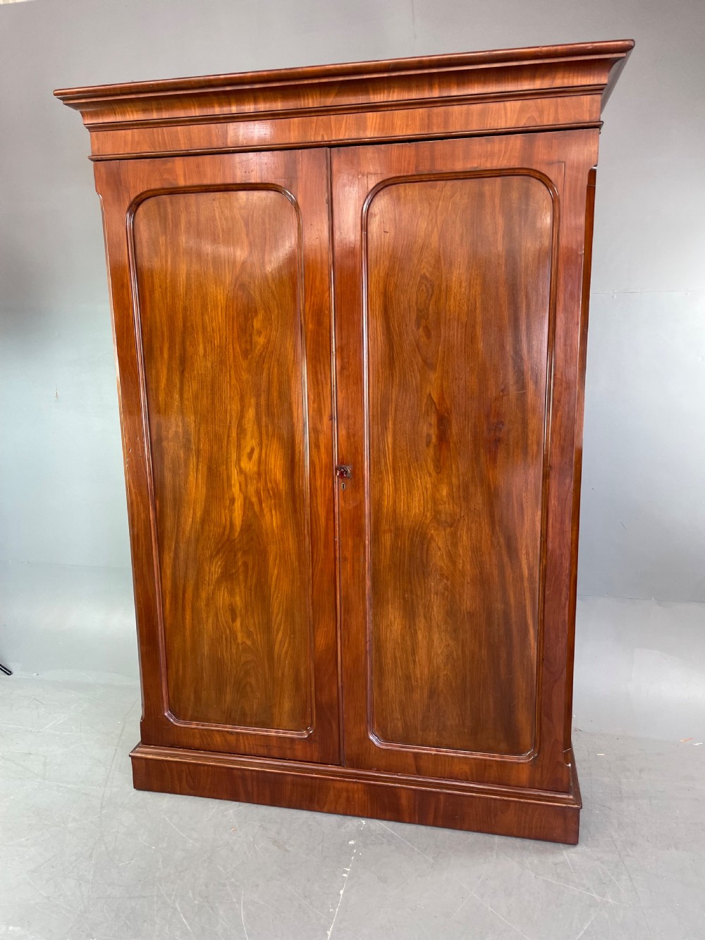 Victorian mahogany double wardrobe 