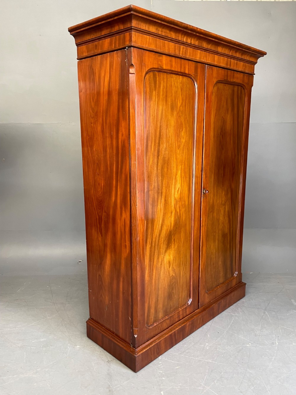 Victorian mahogany double wardrobe  View III
