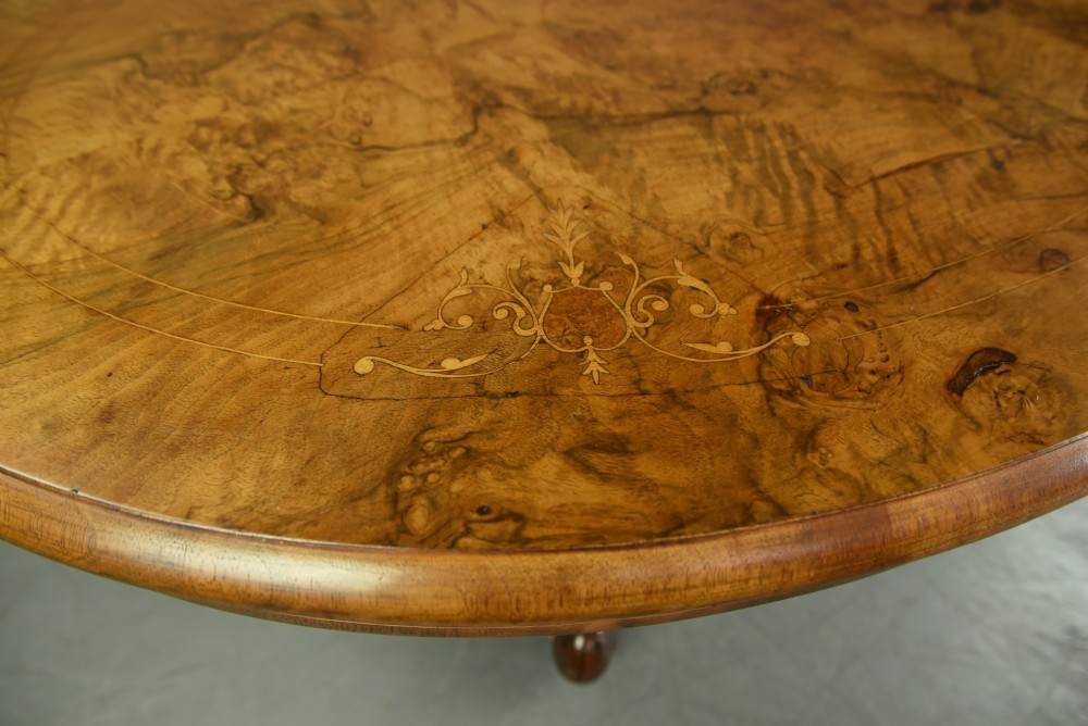 Victorian burr walnut coffee table  View IV
